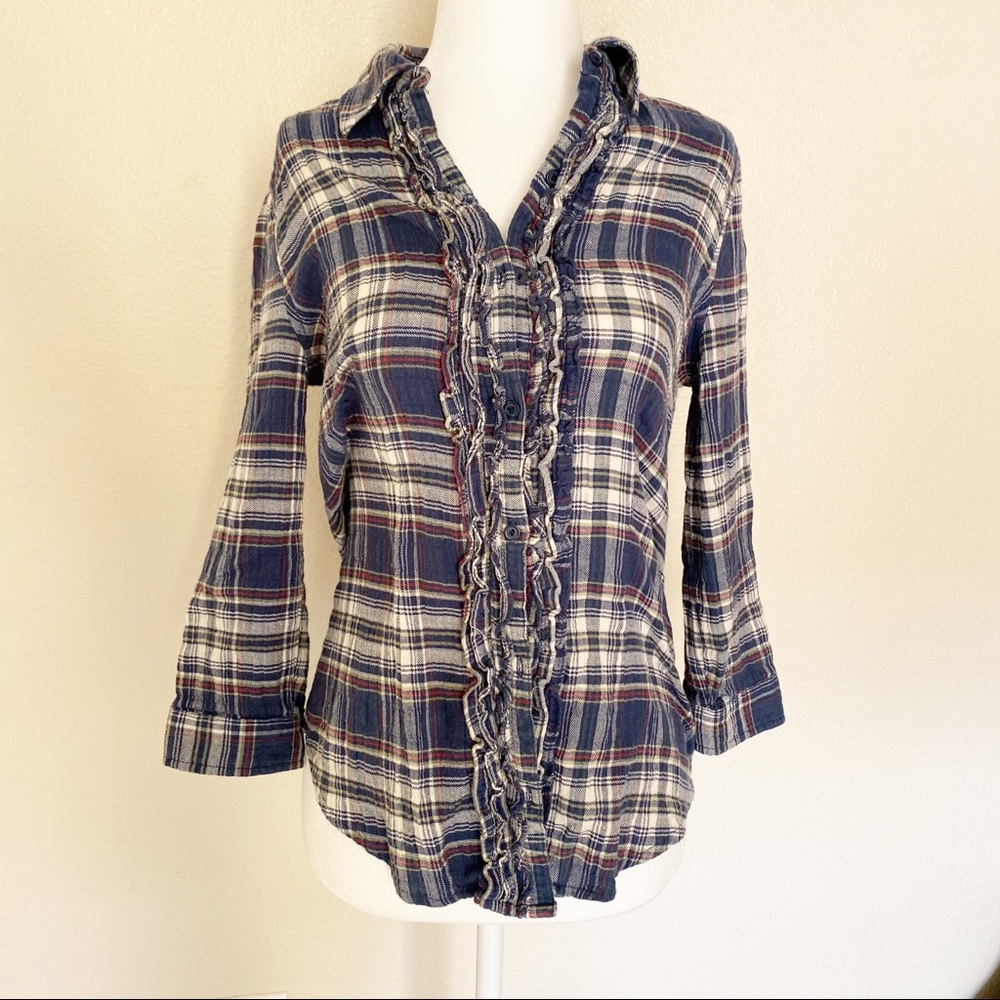 DmBm Plaid Flannel Button Up